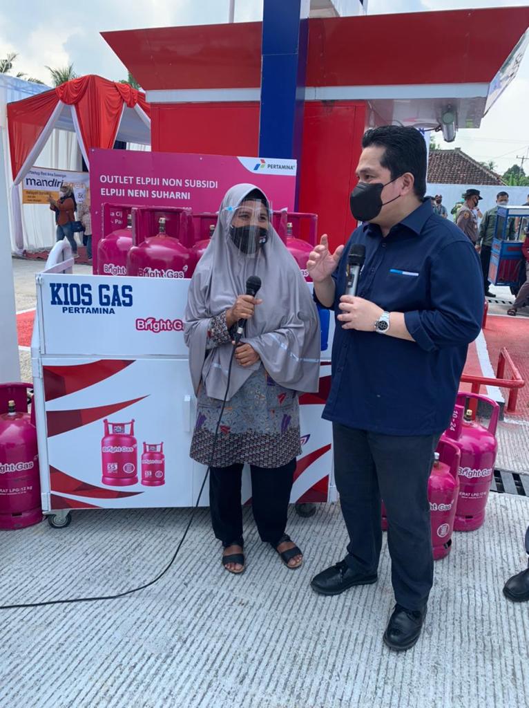 Salurkan BBM di Pedesaan, Menteri BUMN Apresiasi Hadirnya Pertashop