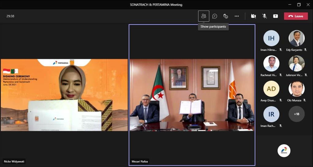 Pertamina dan Sonatrach Jalin Kerja Sama Hulu Hingga Hilir Migas