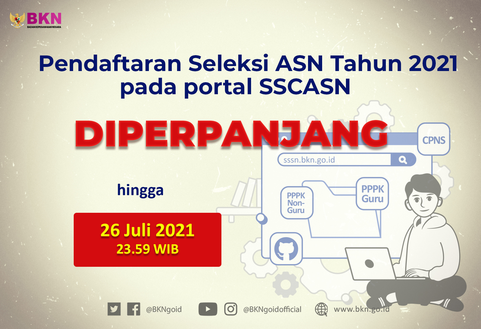 Pendaftaran CPNS Resmi Diperpanjang