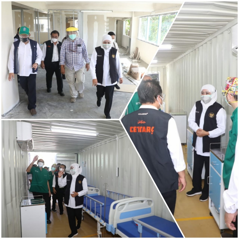 RSUD Dr Soetomo Surabaya Sulap Kontainer Jadi Ruang Perawatan