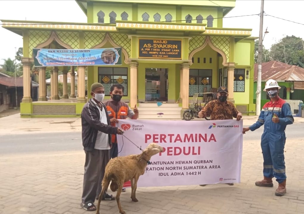 Sambut Idul Adha 1442 H, Pertagas Salurkan Bantuan 129 Hewan Kurban.