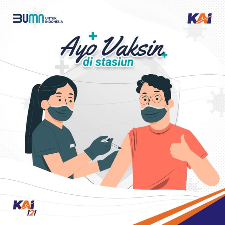KAI Sediakan Layanan Vaksinasi Gratis di 13 Stasiun di Pulau Jawa