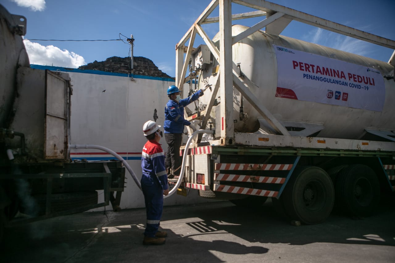 Pertamina Terus Salurkan Oksigen ke Rumah Sakit Rujukan Covid-19 di Pulau Jawa