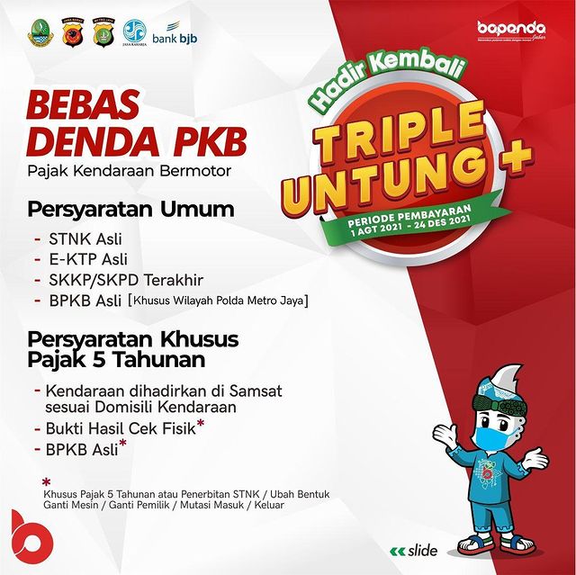 5 Program Triple Untung Plus Berikan Bebas Denda Pajak Kendaraan