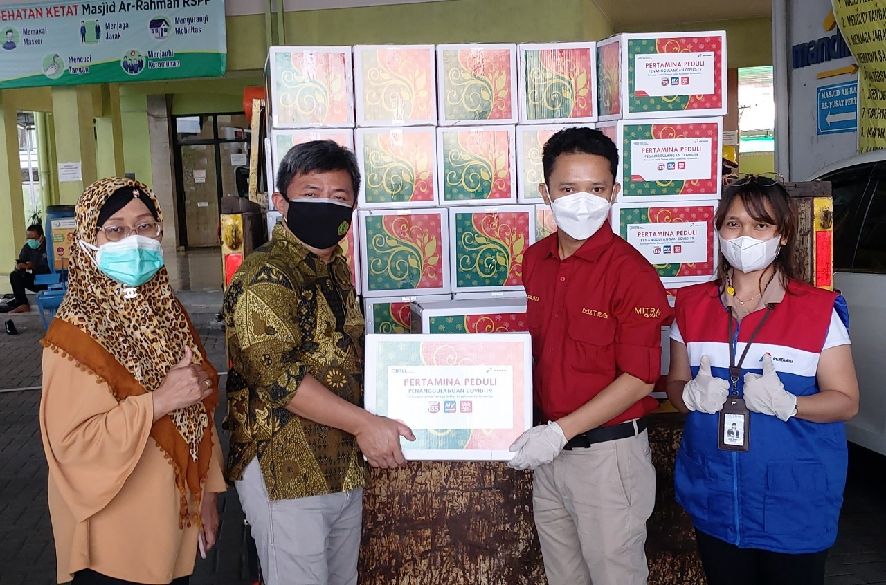Libatkan UMK Binaan, Pertamina Salurkan 372 Paket Produk Herbal untuk Nakes