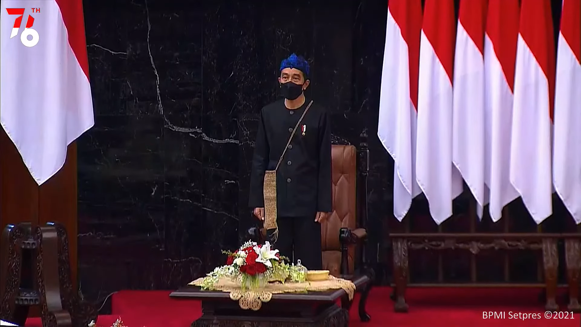 Kesederhanaan Jokowi dalam Balutan Pakaian Adat Suku Baduy