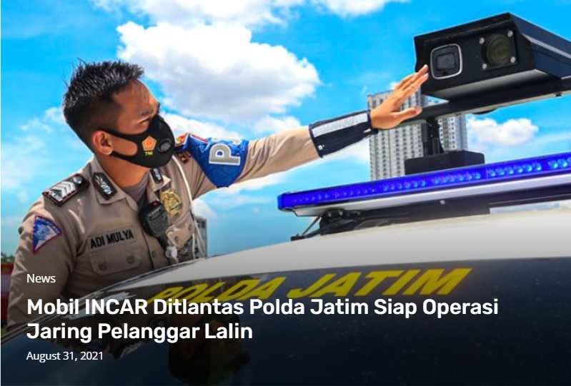 Dukung Tilang Elektronik, Polda Jatim Luncurkan 10 Unit Mobil INCAR