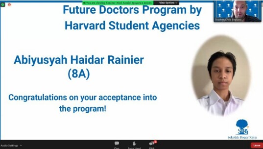 Membanggakan, Pelajar Asal Bogor Ini Berhasil Lolos Program Future Doctor Harvard