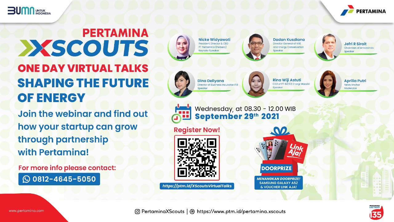 Dorong Start Up Energi di Indonesia, Pertamina Luncurkan XScouts