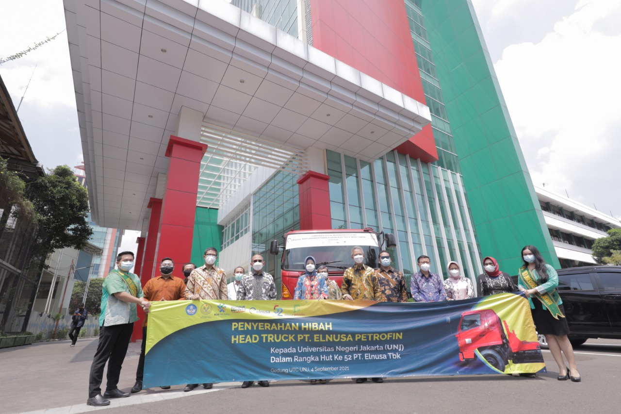 Elnusa Hibahkan Head Truck Mobil Tangki untuk UNJ