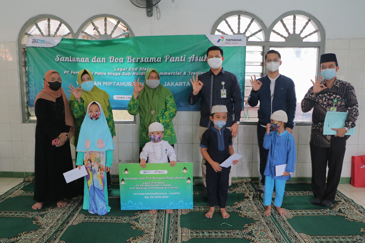 Sebarkan Kebaikan di Tengah Pandemi, Pertamina Santuni 150 Anak Yatim