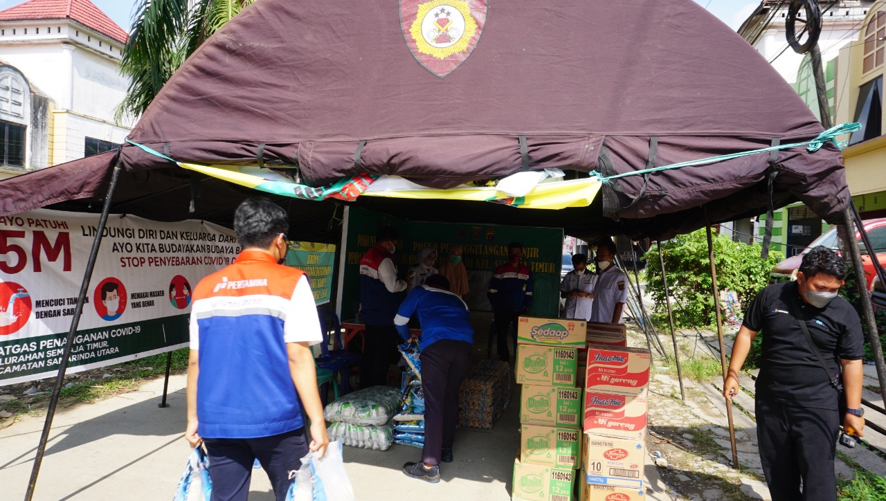 Pertamina Salurkan Bantuan Logistik Bagi Warga Terdampak Banjir di Kota Samarinda