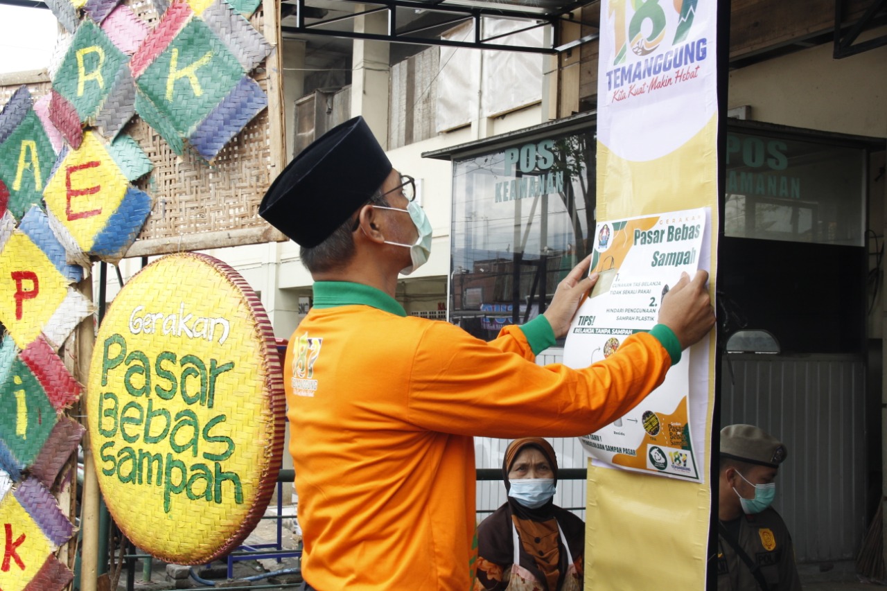 Gerakan Temanggung Bebas Sampah Dimulai dari Pasar Tradisonal