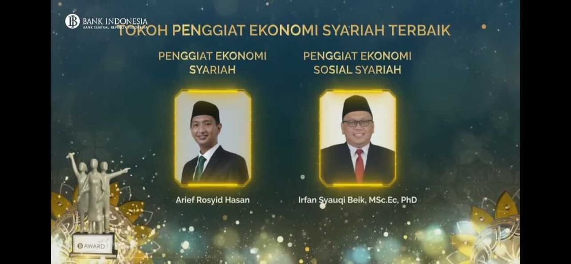 Komisaris BSI Arief Rosyid Hasan Dianugerahi Tokoh Penggiat Ekonomi Syariah Terbaik