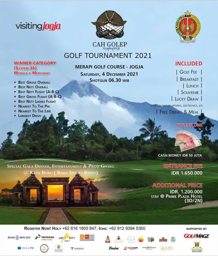 Bangkitkan Pariwisata Yogya, Komunitas Cah Golep Gelar Turnamen Golf