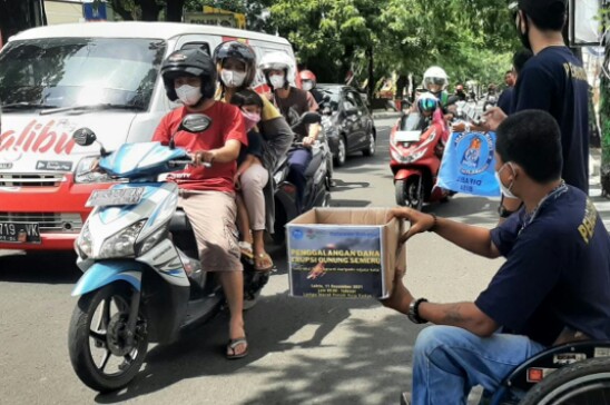 Bantu Korban Erupsi Semeru, Komunitas Disabilitas Kudus Gelar Aksi Galang Dana