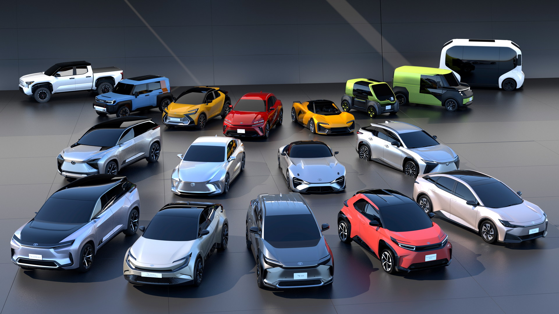 Dirilis 2030, Toyota Pamerkan 16 Mobil Listrik Konsep