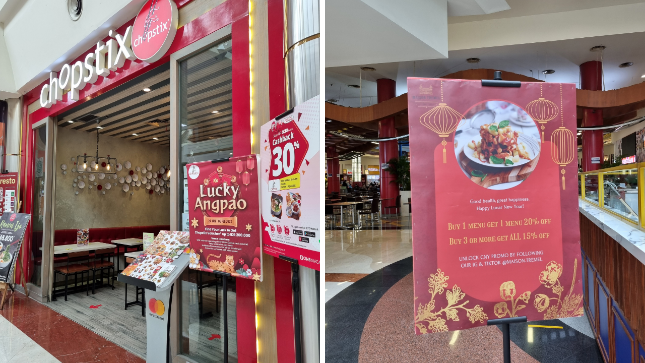 Diskon makanan di Pondok Indah Mall