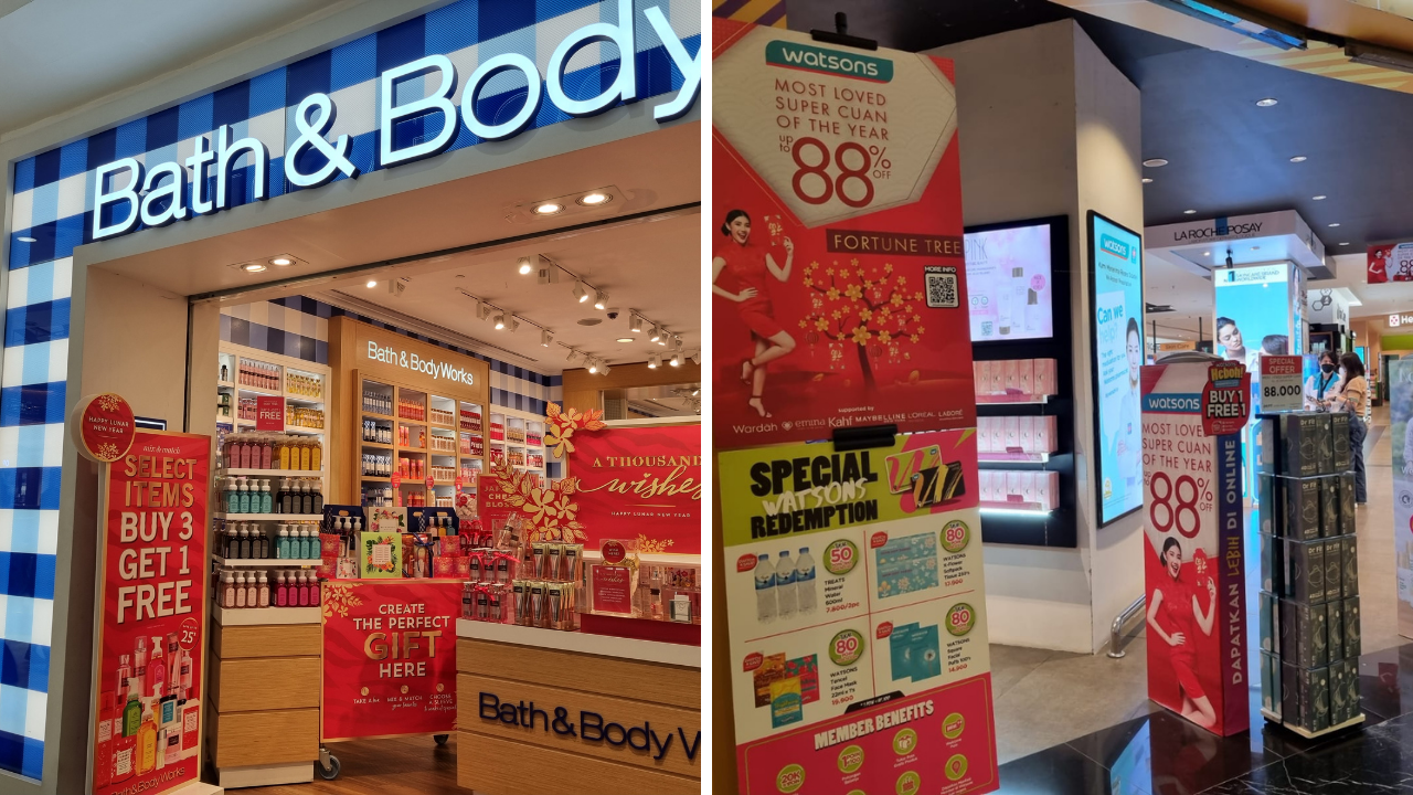 Diskon produk kecantikan di Pondok Indah Mall