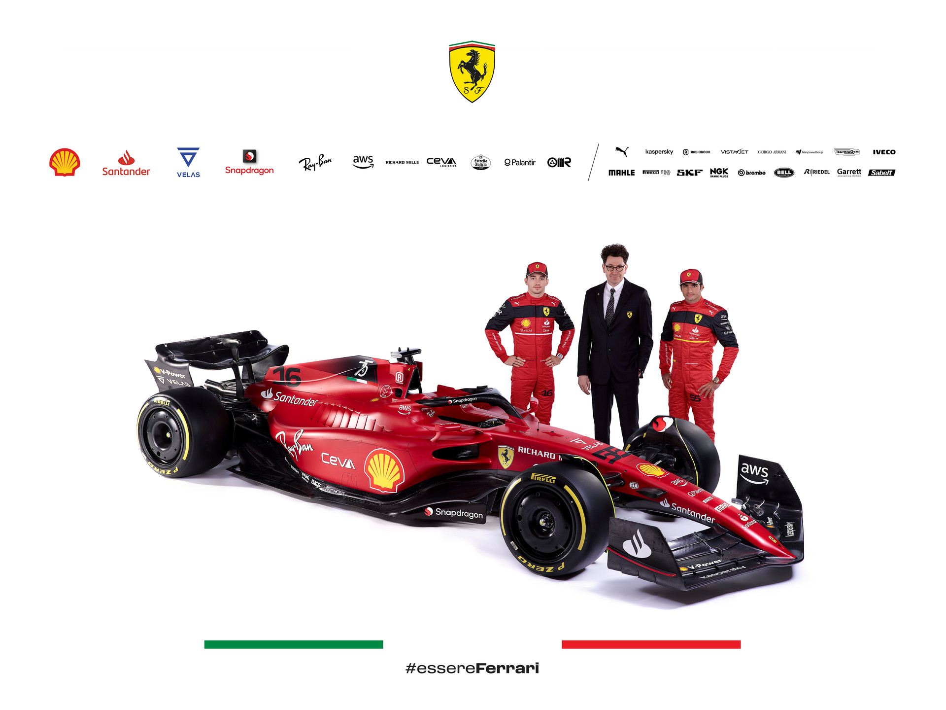Peluncuran mobil Ferrari untuk F1 2022