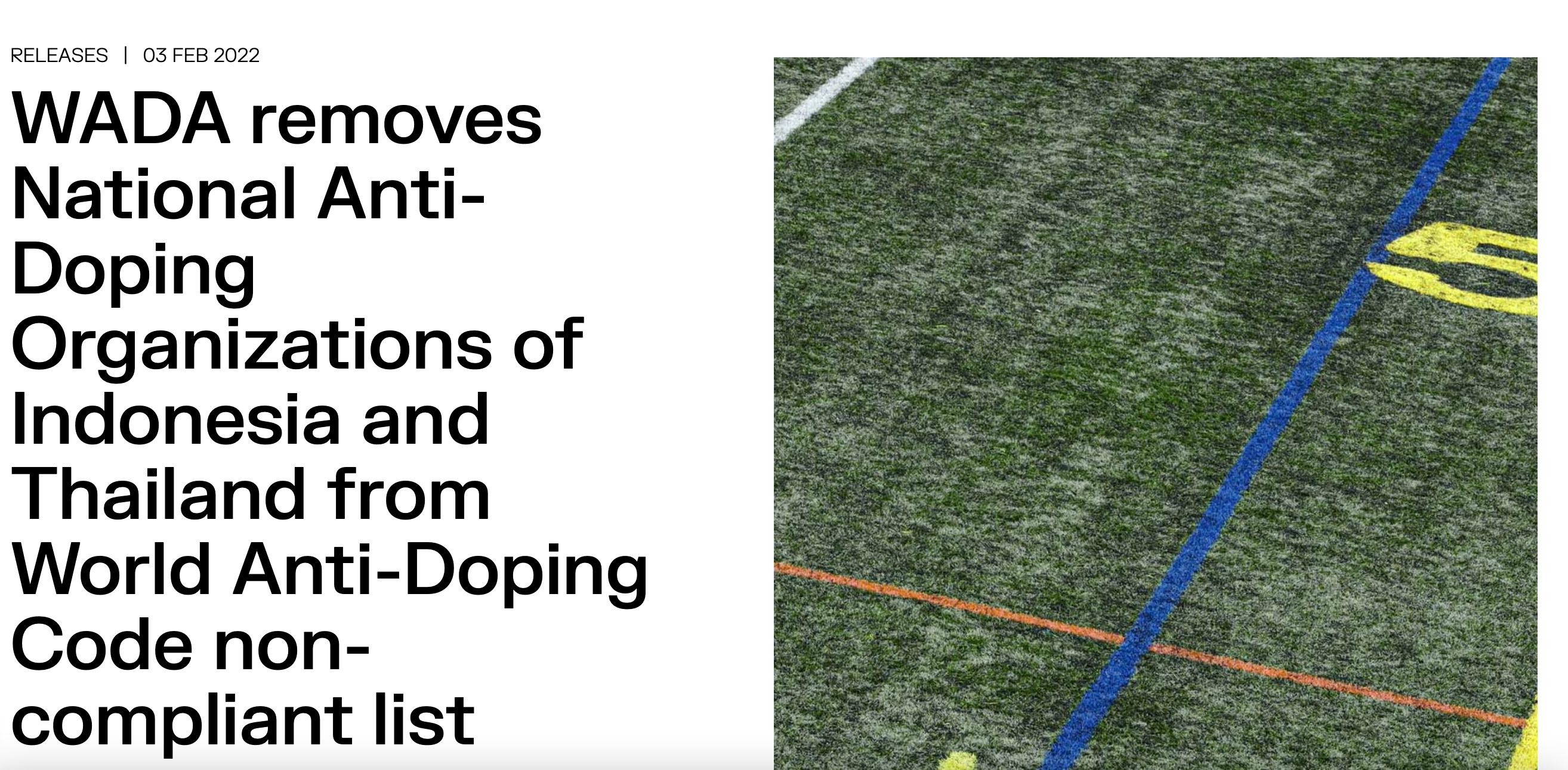Indonesia bebas Doping