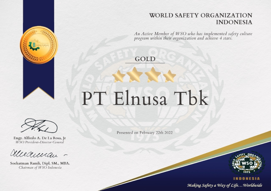Elnusa Raih Penghargaan World Safety Organization Indonesia 2022