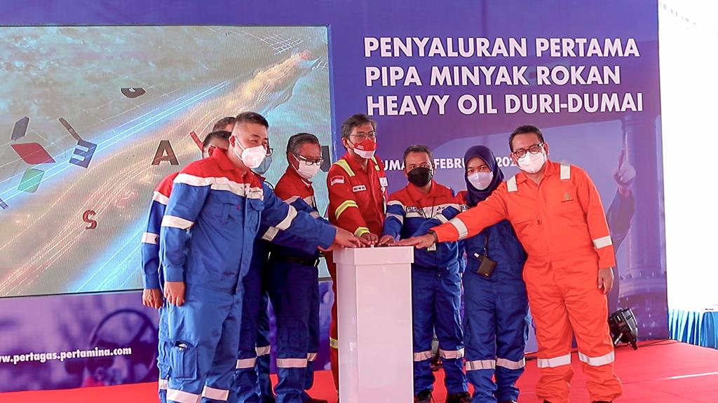 Pertamina Sukses Uji Coba Penyaluran Minyak Pertama Proyek Pipa Rokan