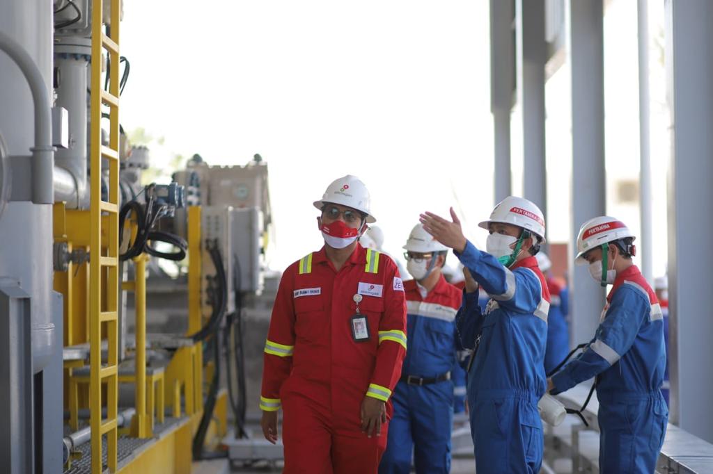 Uji coba penyaluran minyak pertama pada proyek pipa Blok Rokan berlangsung sukses 