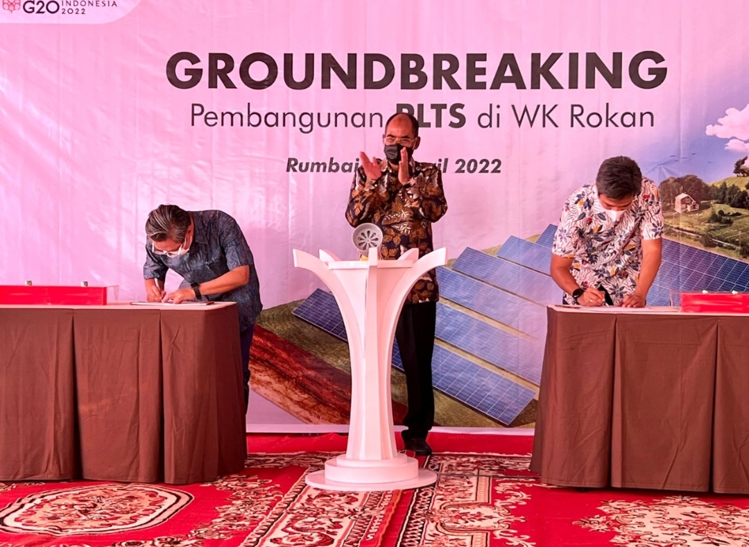 Dukung WK Rokan, Pertamina Lakukan Groundbreaking Pembangunan PLTS Berkapasitas 25 MW