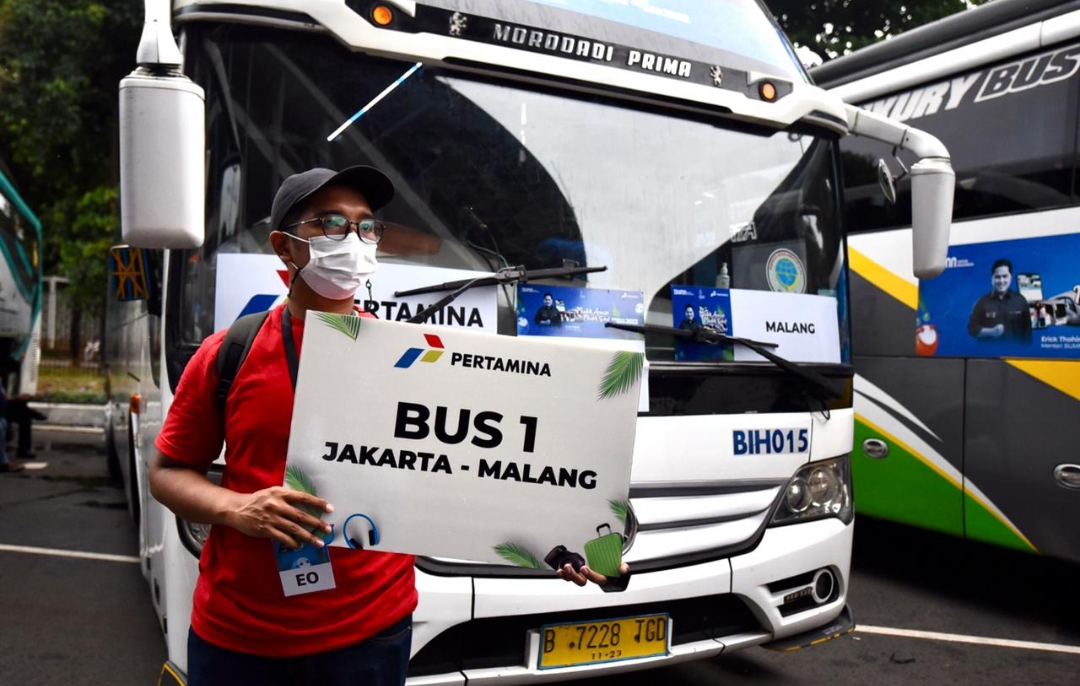 Pertamina Dukung Mudik Aman Mudik Sehat Bersama BUMN 2022