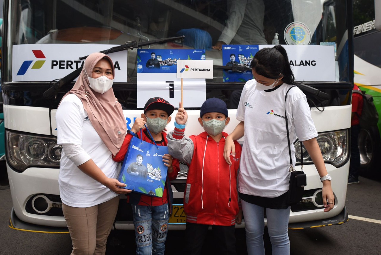 Antusias 1.600 Warga Mudik Bareng Pertamina