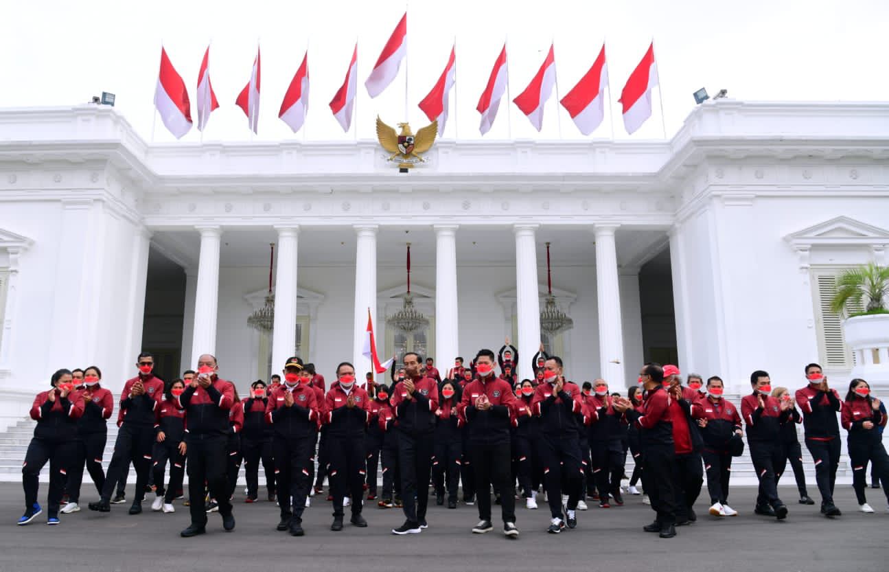 Presiden Jokowi Lepas Keberangkatan Kontingen Indonesia ke SEA Games 2021