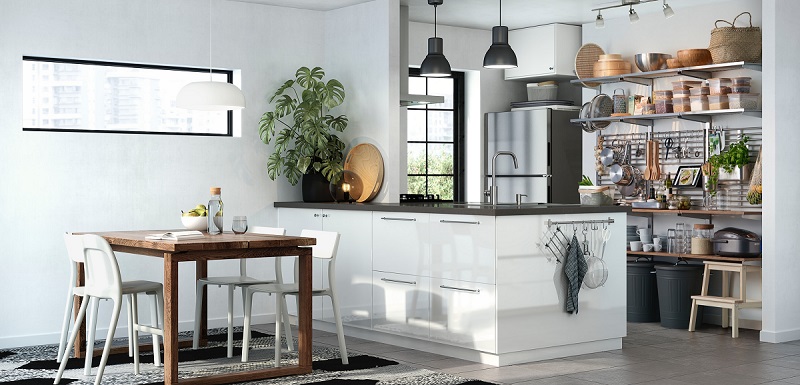Dapur dan Ruang Makan ala IKEA, Nyaman nan Aesthetic!