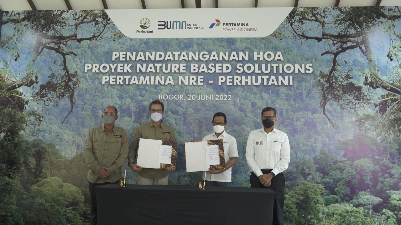 Pertamina NRE dan Perhutani Sinergi Kembangkan Nature Based Solutions