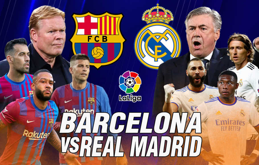 Ribut-Ribut El Clasico Pramusim: Pemain Real Madrid dan Barcelona Dorong-dorongan di Las Vegas