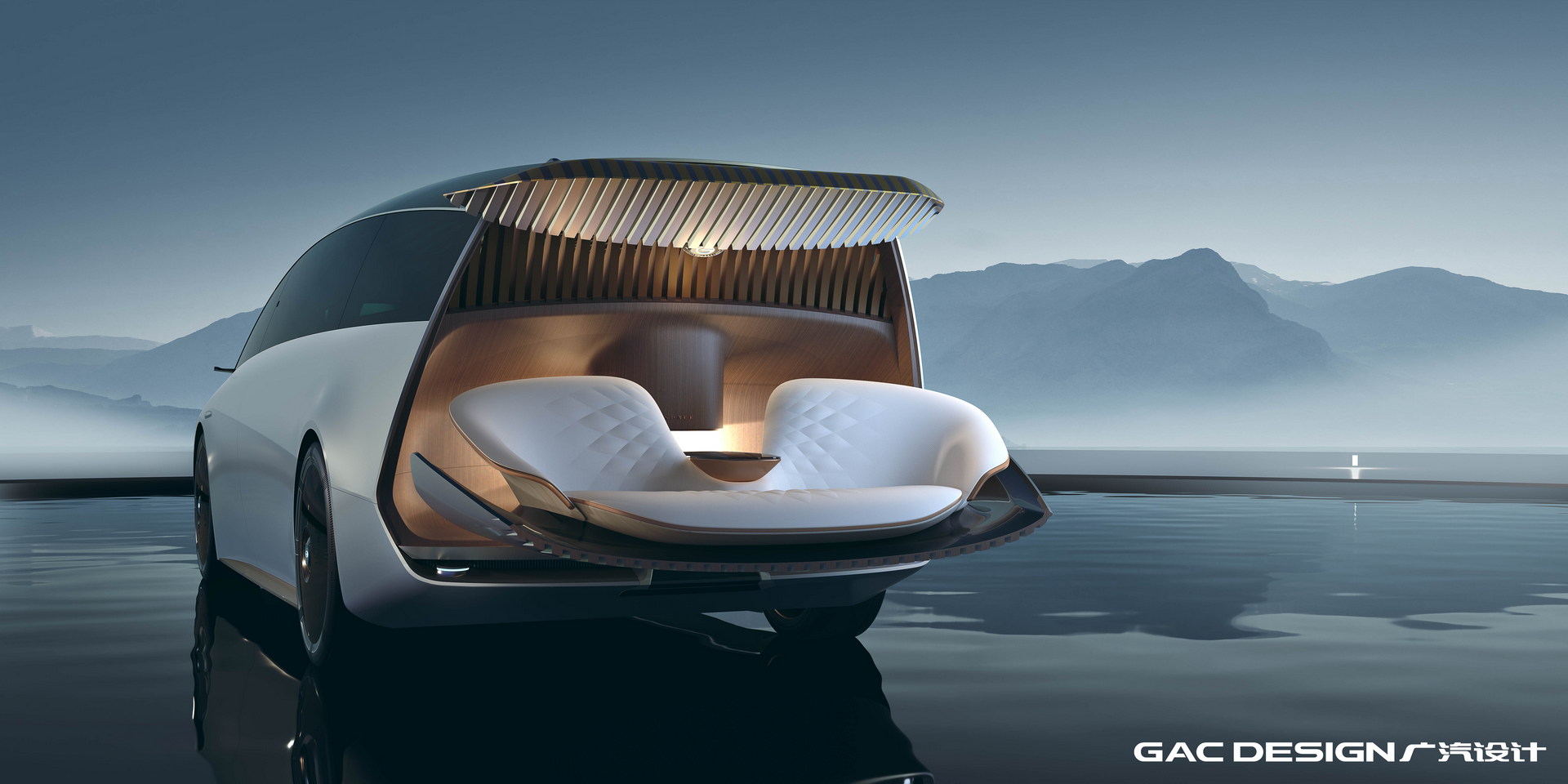 Eksterior Mirip Ikan Paus, Ini Mobil Konsep Hidrogen GAC Space Garapan Tiongkok