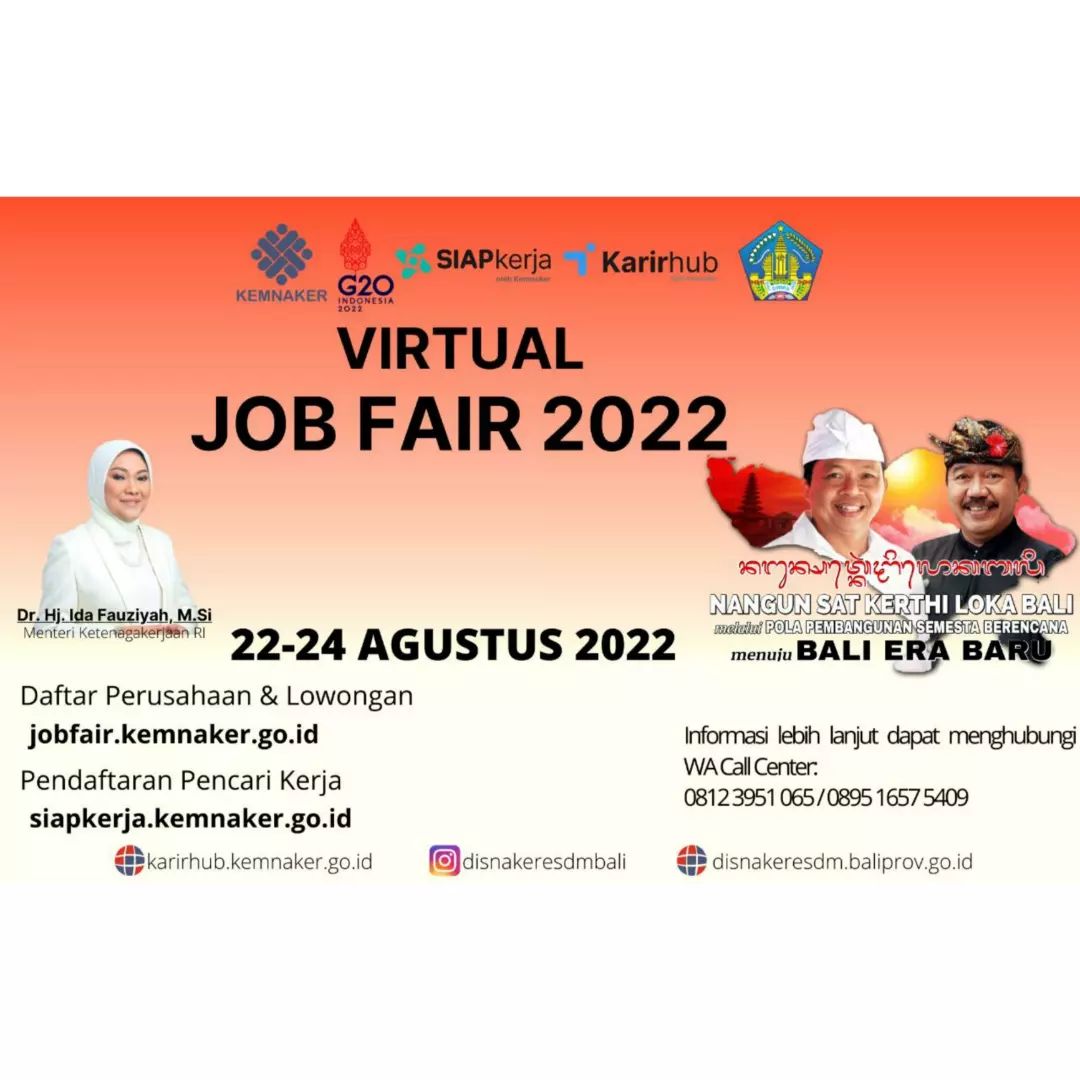 Jadwal Virtual Job Fair 2022 Kemnaker, Siap Bergabung?