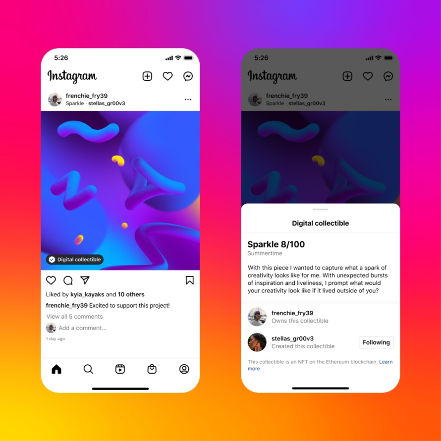 Instagram Luncurkan Fitur NFT di Indonesia