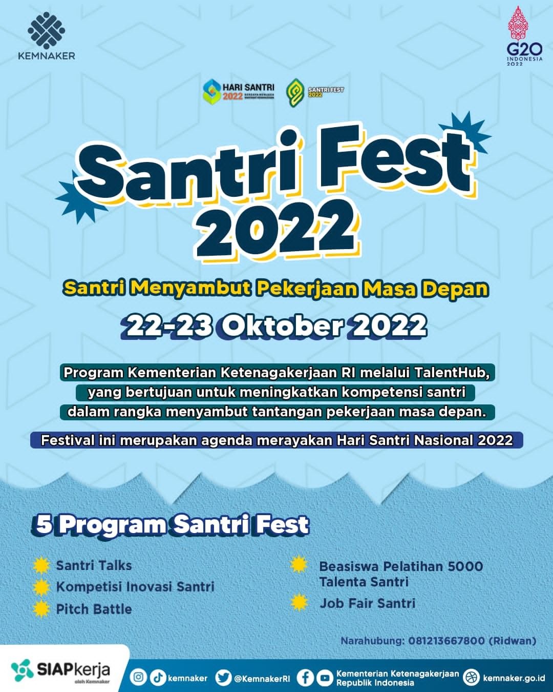Santri Fest 2022, Cara Santri Menyambut Pekerjaan Masa Depan