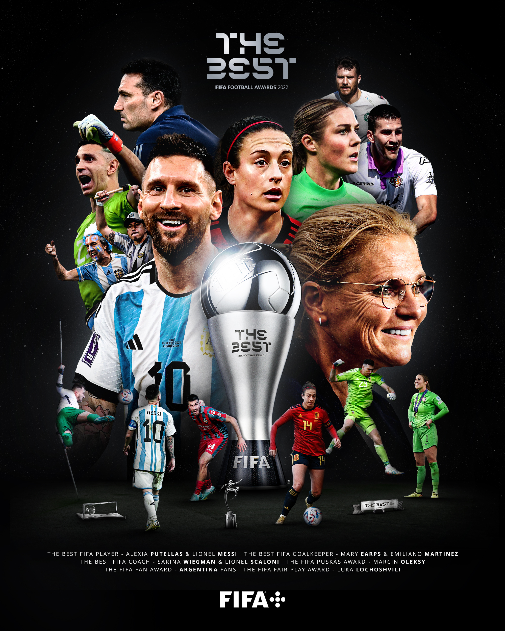 Daftar Lengkap Penghargaan FIFA 2022, Lionel Messi Jadi Pemain Terbaik