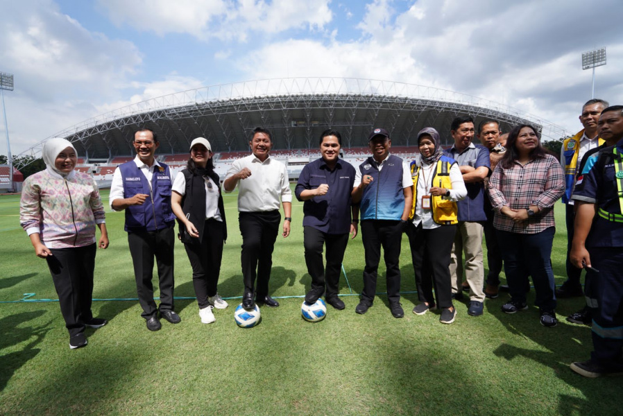 Erick Thohir Cek Stadion Gelora Sriwijaya, Begini Hasilnya