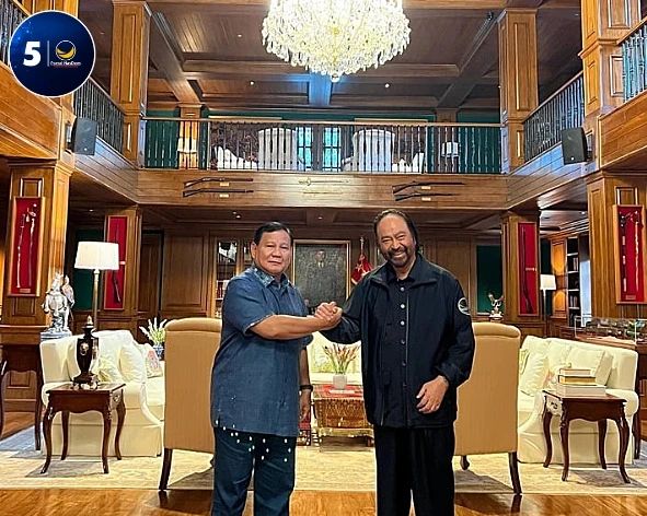 Hormati Keputusan Politik, Surya Paloh dan Prabowo Komitmen Jaga Kebersamaan