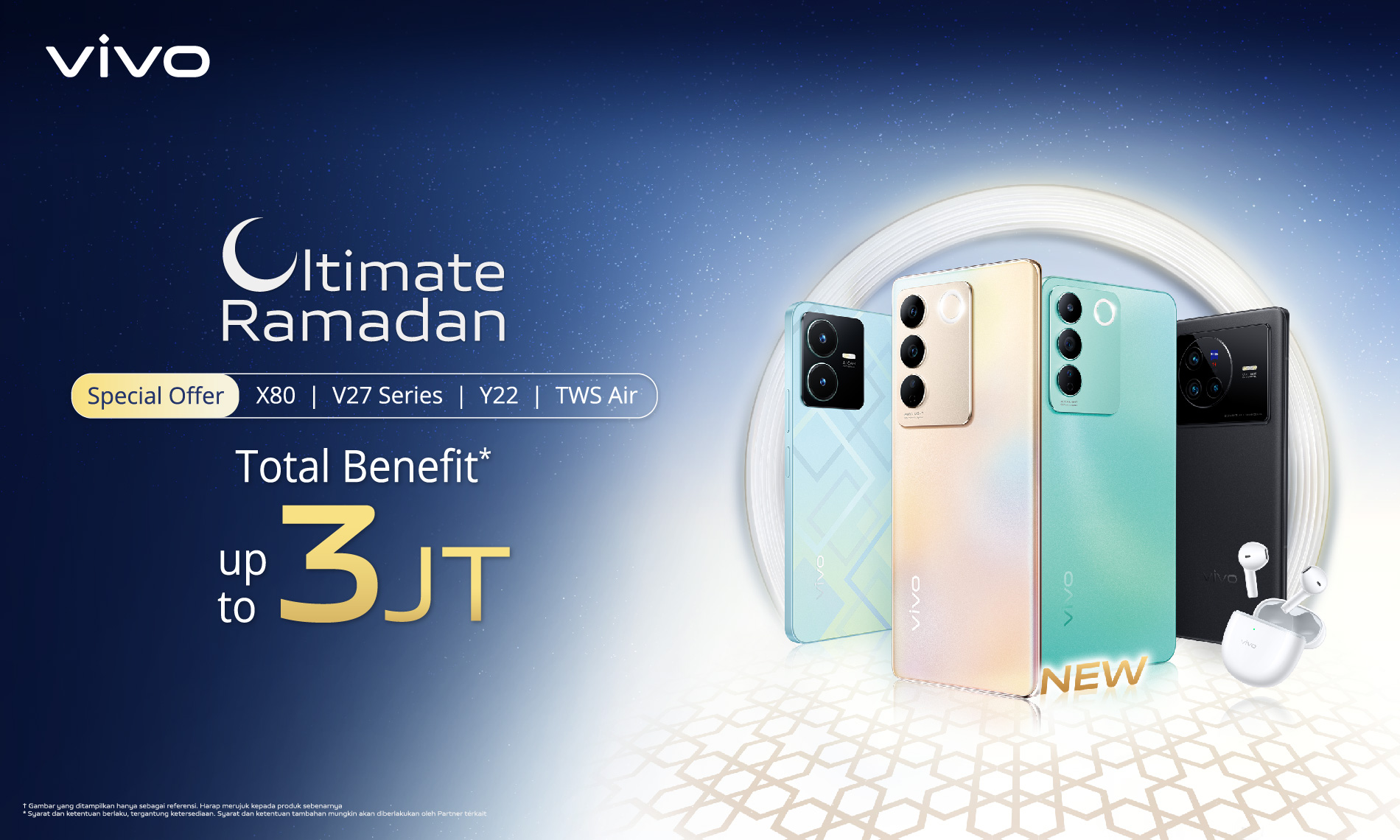 Vivo Tebar Promo HP Baru Jelang Lebaran, dari Voucher hingga Bonus TWS