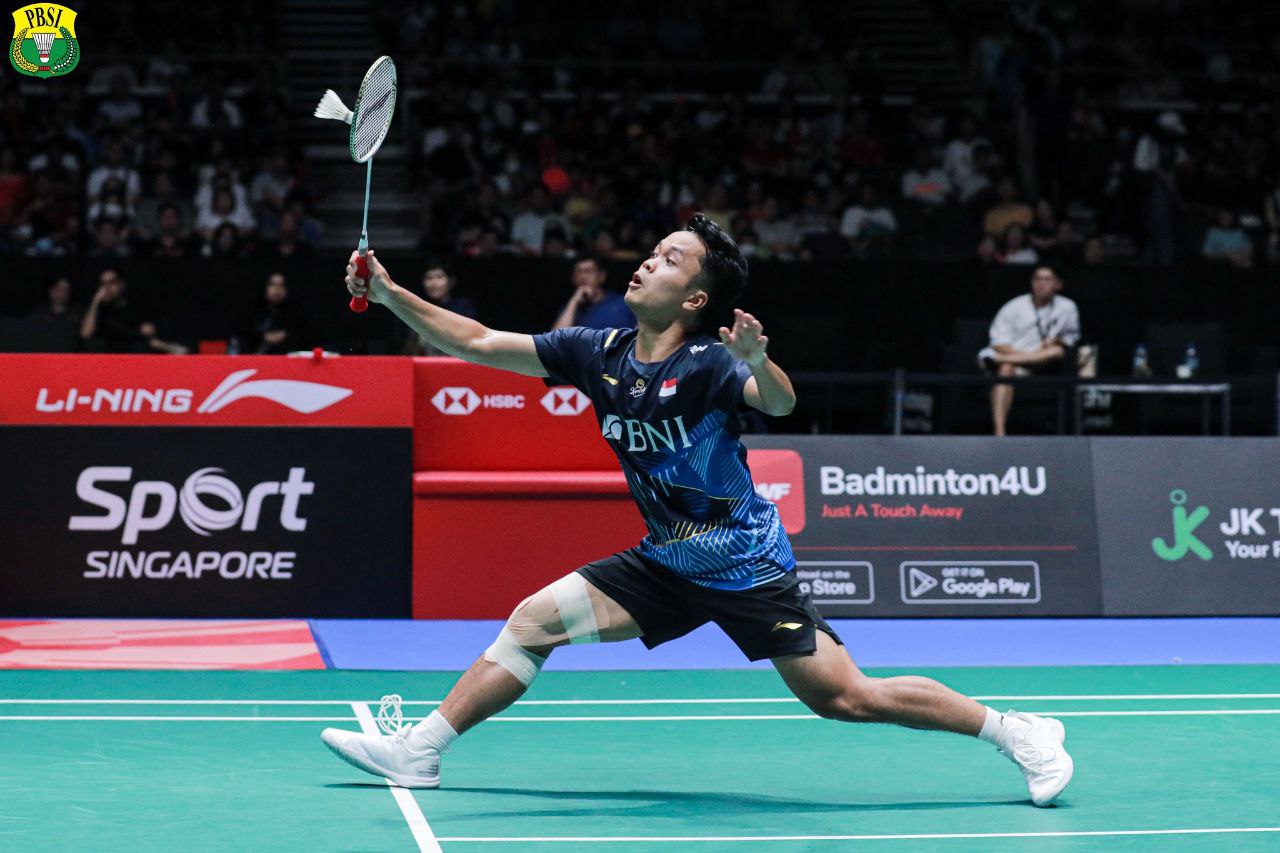 Hebat! Anthony Ginting Merajai Singapura Open 2023