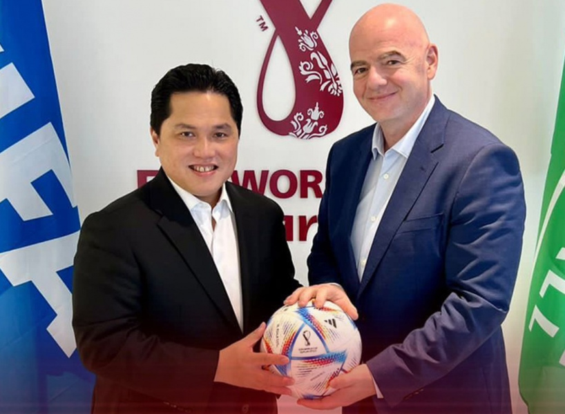 Erick Thohir Senang  Indonesia Dipilih FIFA sebagai Penyelenggara Piala Dunia