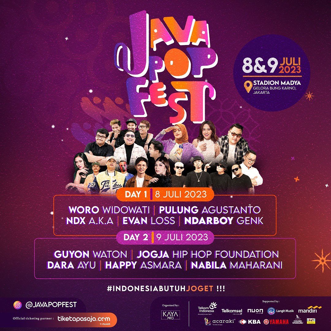Java Pop Festival, Perdana Digelar di Jakarta