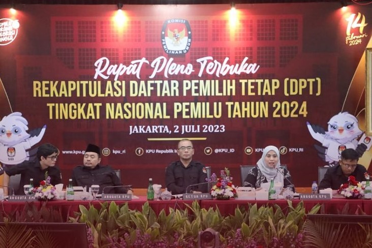 KPU Tetapkan 204.807.222 DPT Pemilu 2024, Didominasi Generasi Milenial